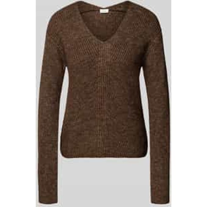 Regular fit gebreide pullover met wol