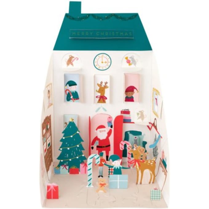 Meri meri kerst - advent kalender, santa's house