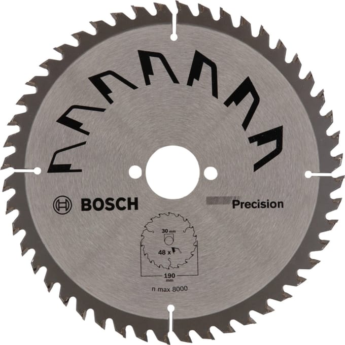 Bosch Cirkelzaagblad PRECISION - 190 x 30 x 2,5 mm - 48 tanden