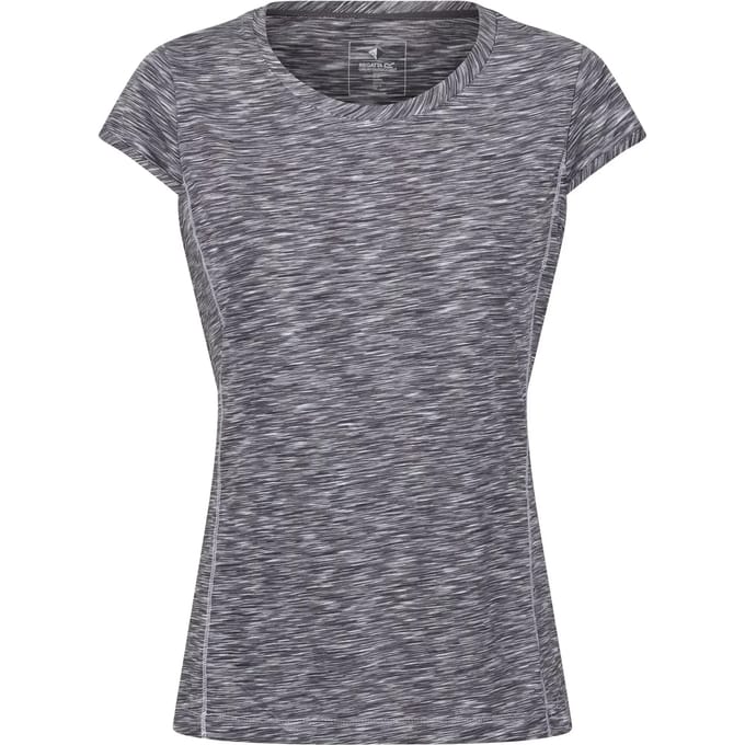 T-shirt Korte Mouwen Hiking Dames Textuurpatroon