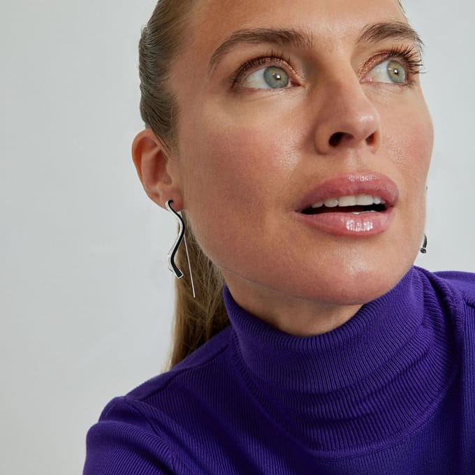 Luxenter Alio oorbellen met gerhodineerde afwerking