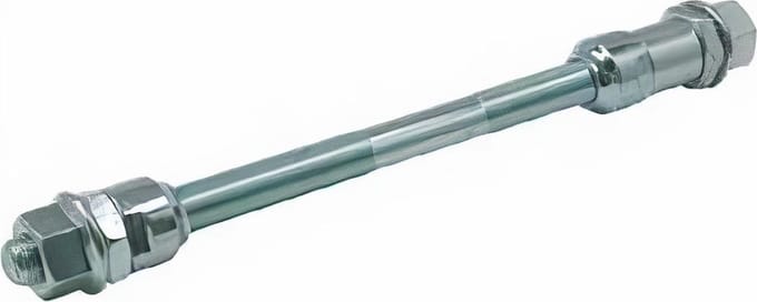 Vinty Derailleuras voor 7-speed - 3/8" draad - 178mm lengte - Inclusief ring - As diameter 8mm