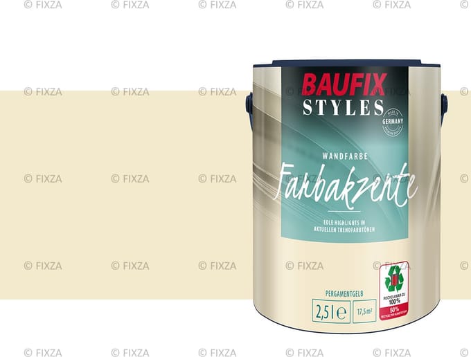 BAUFIX Styles Colour Accents perkament geel 2,5 Liter