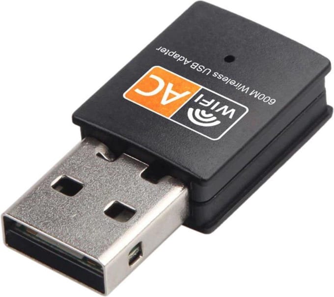 Garpex® WiFi USB-adapter 600 Mbps - Dual Band - Compact ontwerp