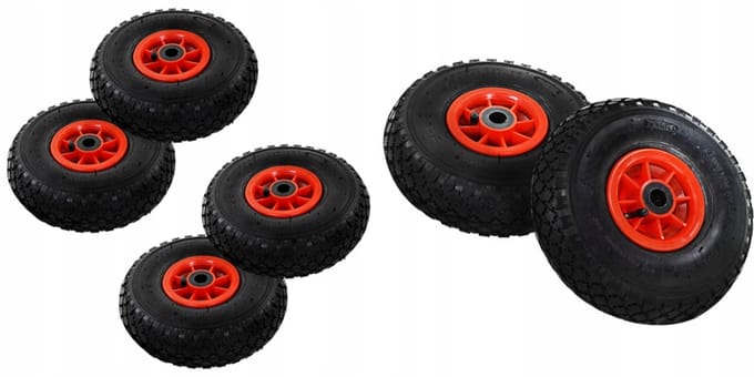 4x Luchtbanden voor Transportkarren - 245x82mm
