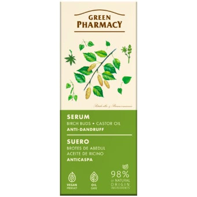Green Pharmacy Birch Buds And Castor Oil Anti-dandruff Serum 100 ml
