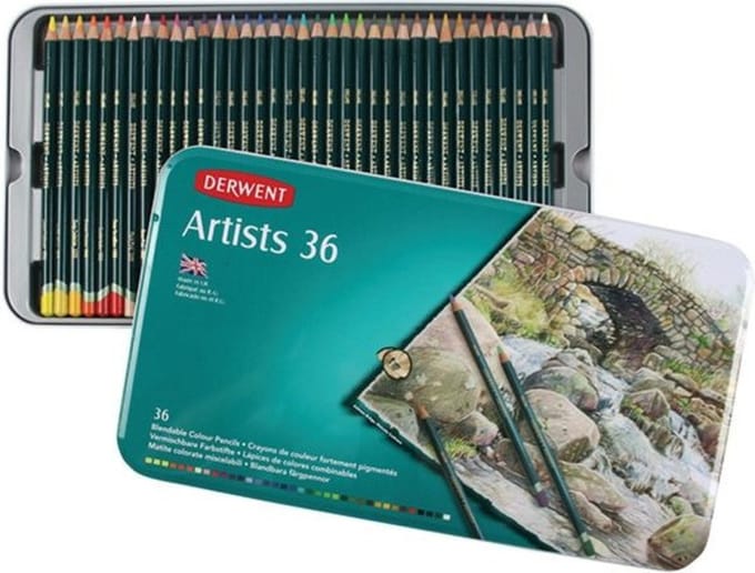 Derwent Artist potloden assorti in blik 36 stuks