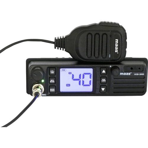Maas® KCB-3000 - AM/FM - CB radio - 12/24 Volt - 27 MHz - VOX - Hoofdtelefoonaansluiting