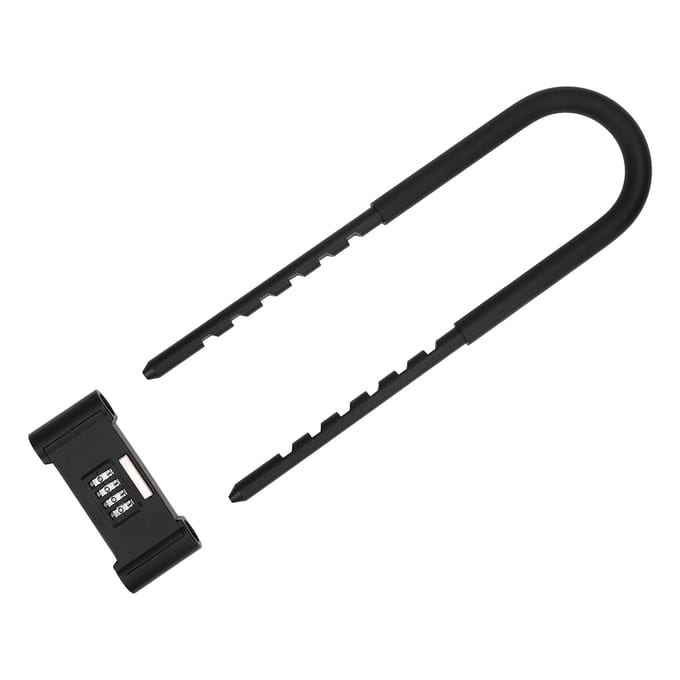 Cadenas à combinaison à 4 chiffres Robuste 160-280mm Forme U Sécurité Cadenas pour Vélos Portail Abri Clôture black