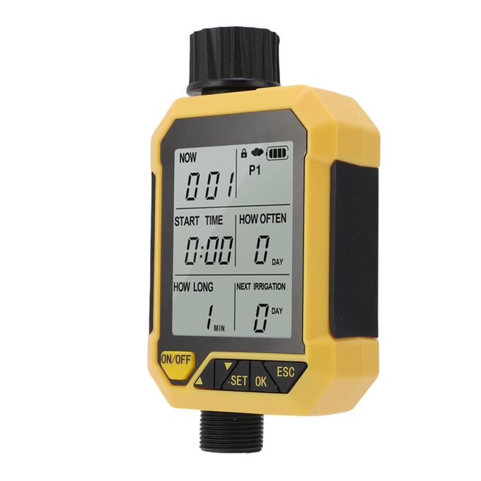 Sproeier Timer G34 G12 Inlaat G34 Uitlaat Automatische Besproeiing Timing Controller met Regen Sensor black