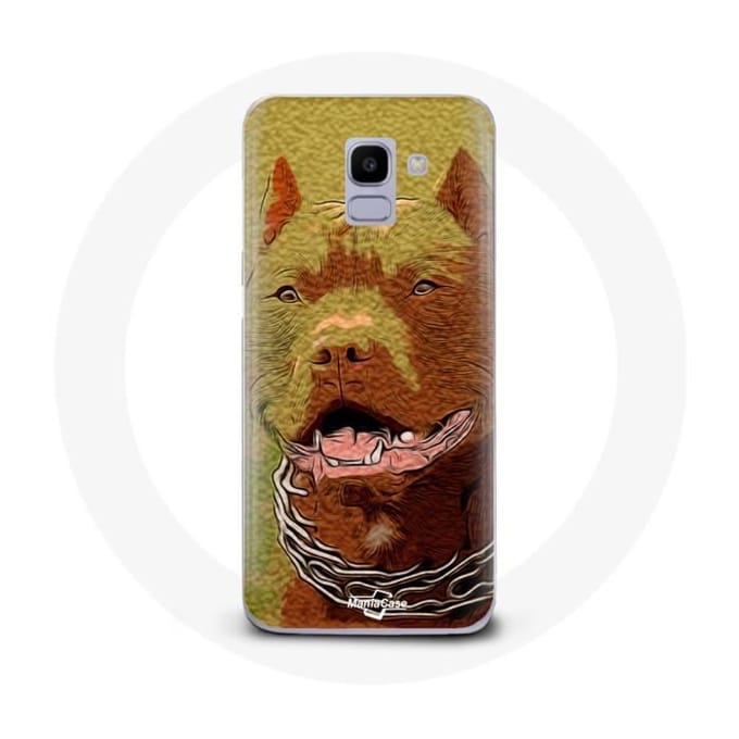 Coque pour Samsung Galaxy A8 2018 American Pit Bull Terrier