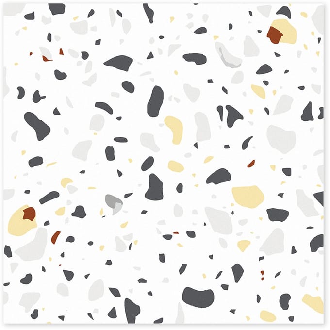 24Supply Plaktegels - Vloer - 10 Stuks - Glans - Terrazzo - 30x30cm