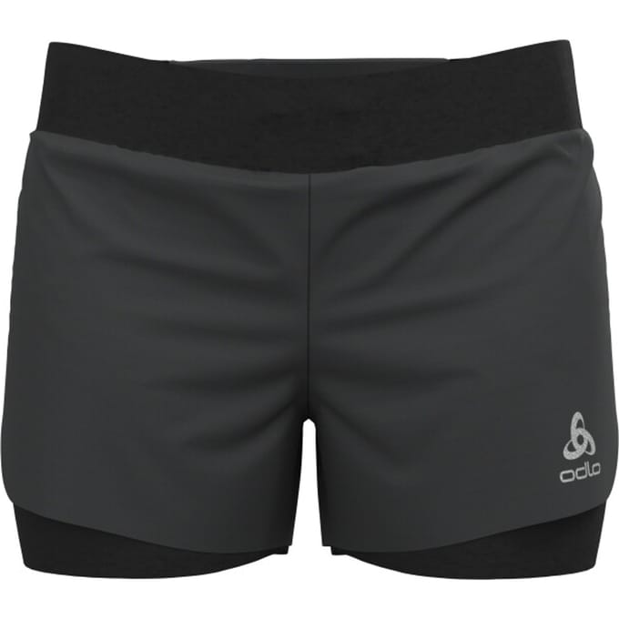 ODLO 2-in-1 Shorts ZEROWEIGHT 3 INCH - black - Vrouwen - Maat L