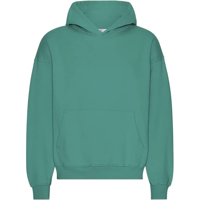 Oversized sweatshirt met capuchon Colorful Standard Organic Pine Green