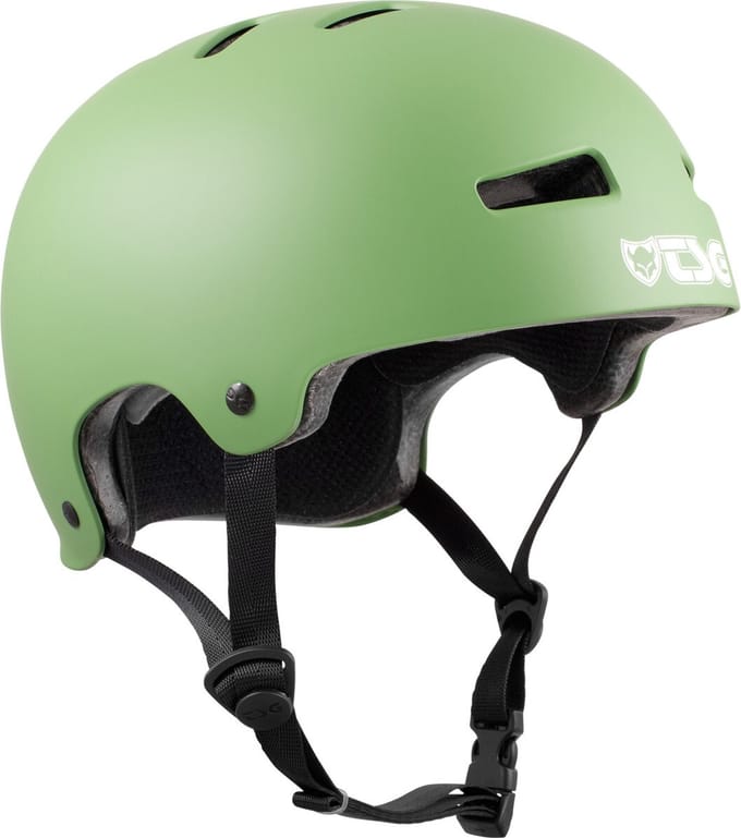TSG Evolution Solid Colors skateboard helm satin fatigue green