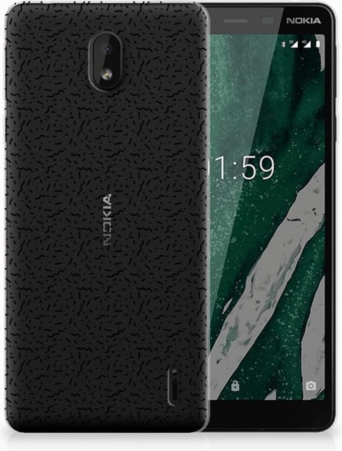 Nokia 1 Plus TPU bumper Stripes Dots