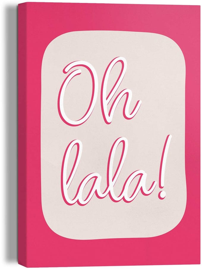 Schilderij Oh La La - 30 x 20 - Canvas - REINDERS