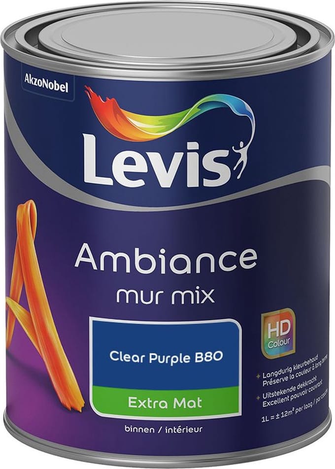 Levis - Ambiance Mur Extra Mat Mix - Clear Purple B80 - Mengverf - 1 L