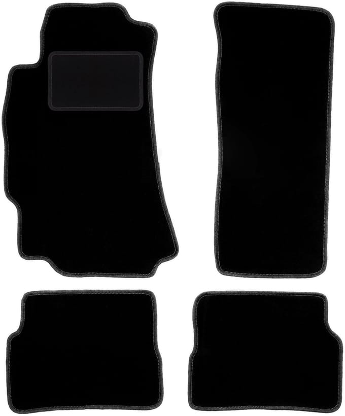 Zwarte velours vloermatten voor: Mazda RX-8 coupé (2003-2012)
