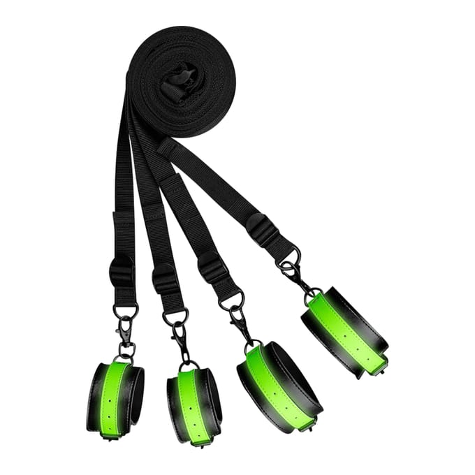 Glow in the Dark Bed Bondage Set
