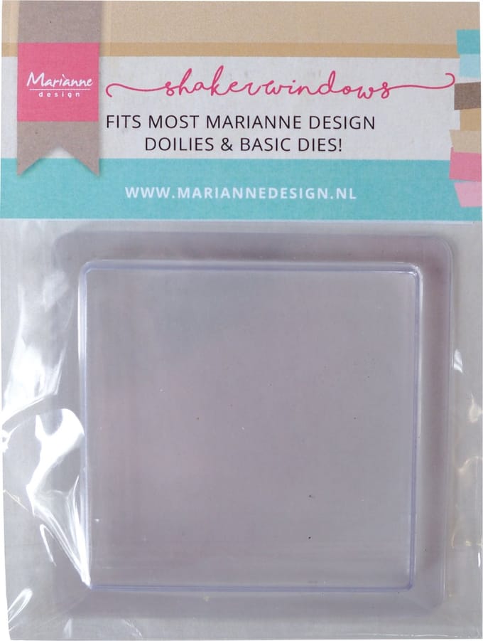 Marianne Design Shaker windows - vierkant - 9cm x 4mm - 10 stuks