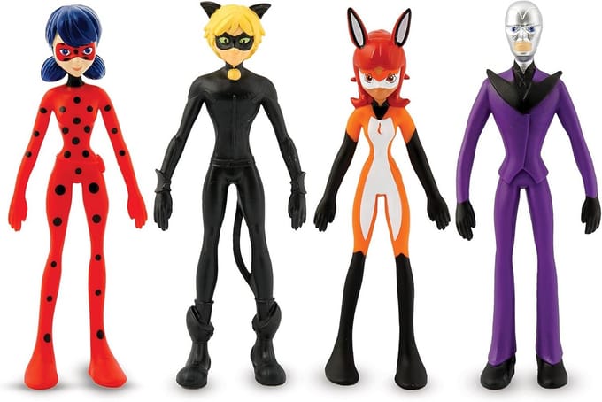 Flexibele Actiefiguren Set 4 Stuks Diverse Personages Speelgoedfiguren