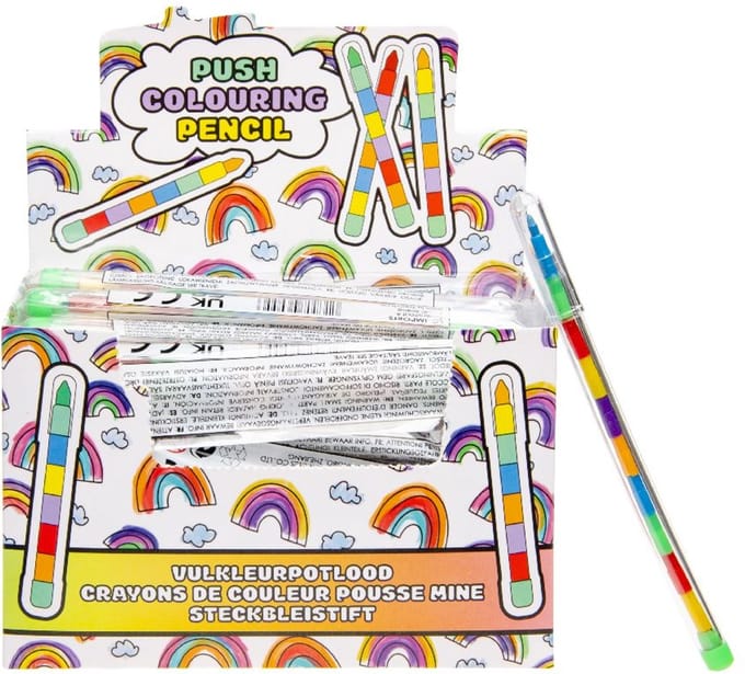 Duckiez Vulkleurpotlood Regenboogkleuren - 1 stuk