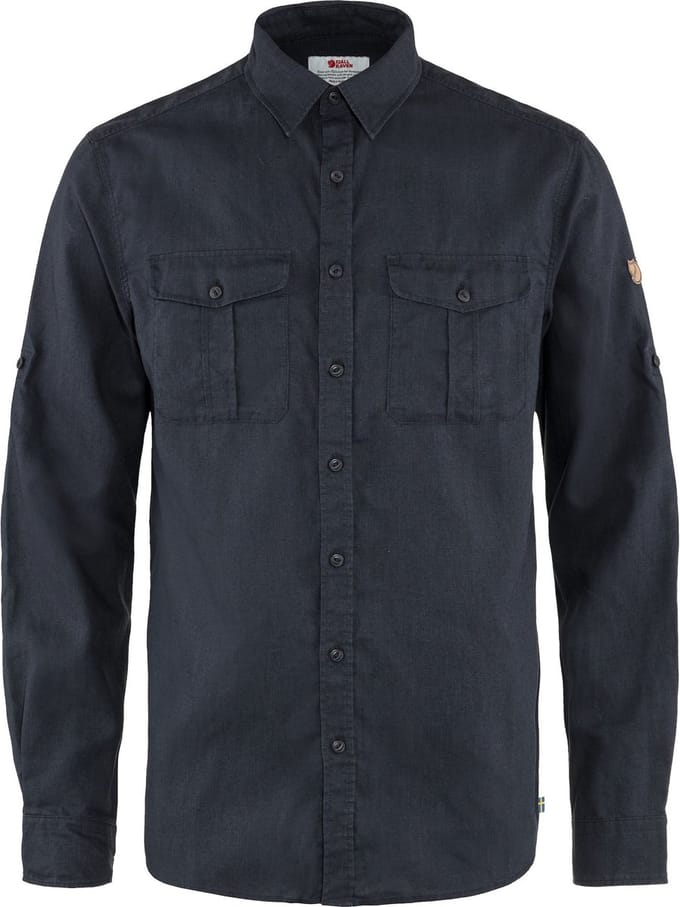 FJALLRAVEN Övik travel shirt LS 555 Dark Navy XXL