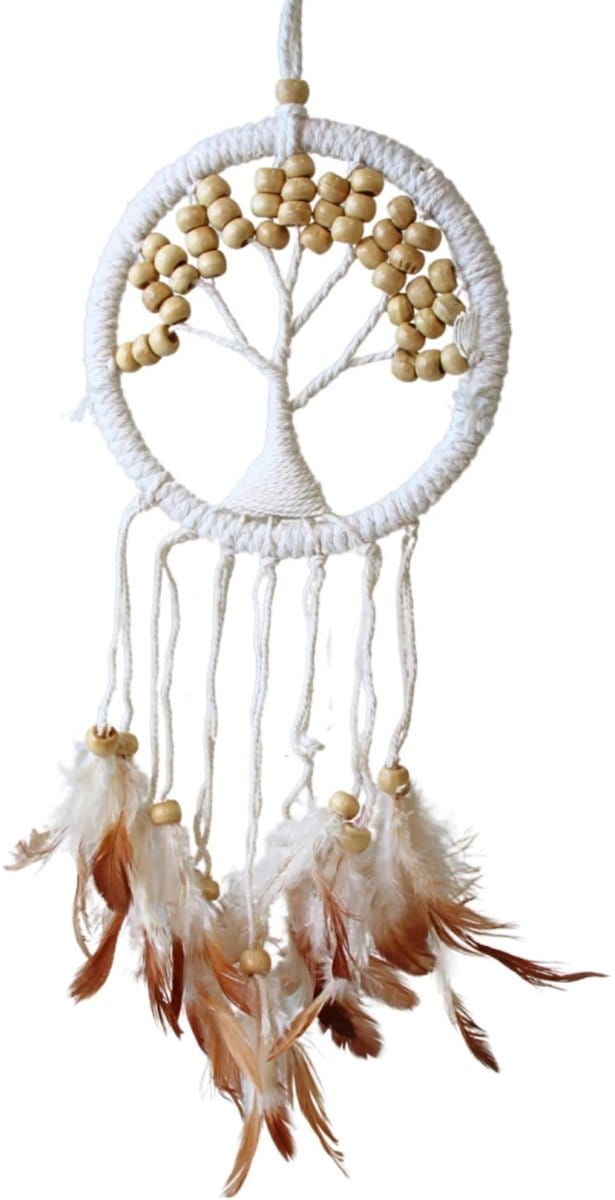 Dromenvanger - Tree of Life - beige - 12cm - Dream Catcher