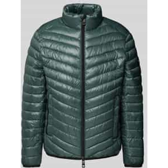 Regular fit gewatteerd jack met mesh details