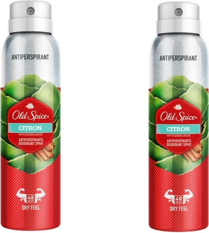 Old Spice Citron Deodorant Spray 150ml Set 2 Pieces 2019