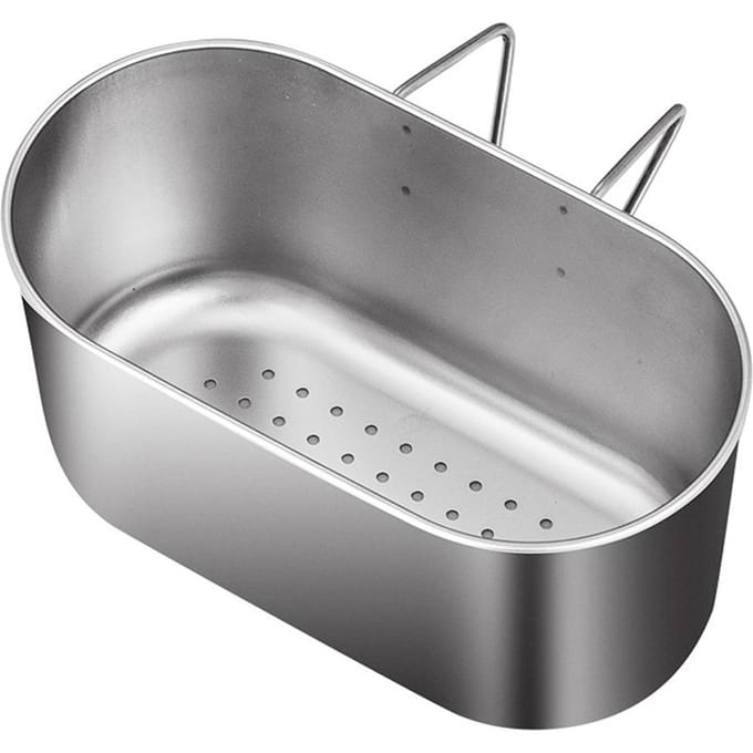 Multifunctionele RVS Afvoerzeef Mand Vuilnisfilter Mand voor Keuken gray