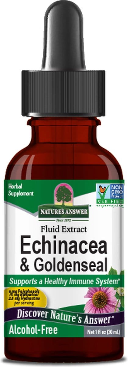 Echinacea & Goldenseal (Zonnehoed & Geelwortel) van Nature's Answer