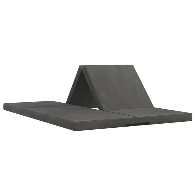 vidaXL - Vouwbare - Sofa - Bed - 70 - x - 67 - x - 48 - cm - Donkergrijs