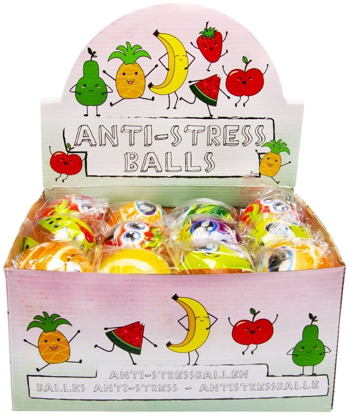Duckiez Anti-stress Bal Fruit - 24 stuks