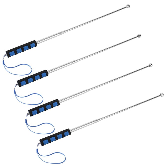 4 stuks Telescopische Stang Tool Draagbare Uitschuifbare Lange Pen Oppakstok Huisinspectie Tool 120cm blue