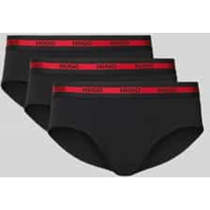 Slip met elastische band met logo in een set van 3 stuks