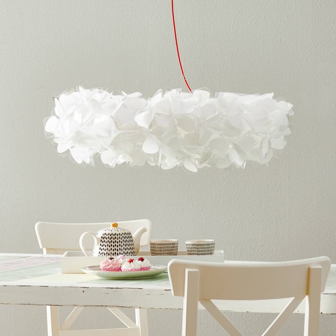SLAMP Clizia Mama Non Mama Hanglamp Groot Wit/ Rood Draad