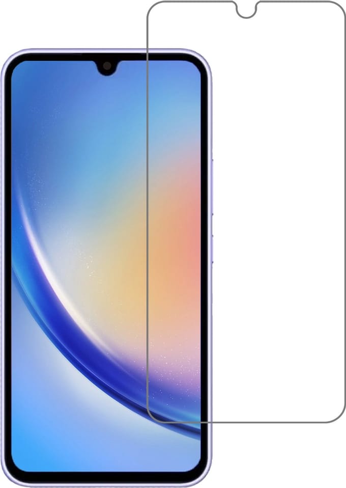 Screenprotector - Geschikt voor Samsung Galaxy A34 - Extra Sterk - Beschermglas - Gehard Glas - Tempered Glass - Screen Protector