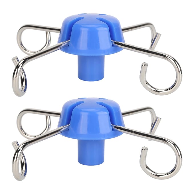 2 PCS Crochets pour potence à perfusion 4 supports Métal Crochet vertical pour support à perfusion pour usage médical hospitalier