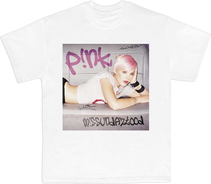 Pink - Missundaztood Heren T-shirt - M - Wit