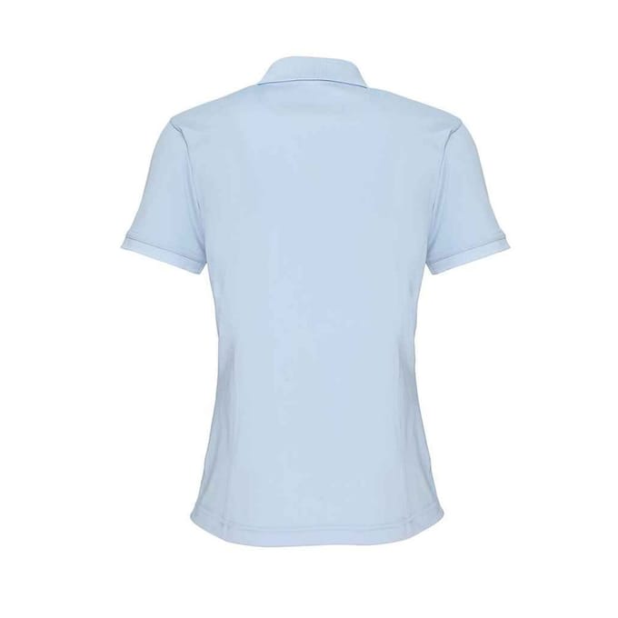Premier Dames/Dames Coolchecker Piqué Poloshirt (Lichtblauw)