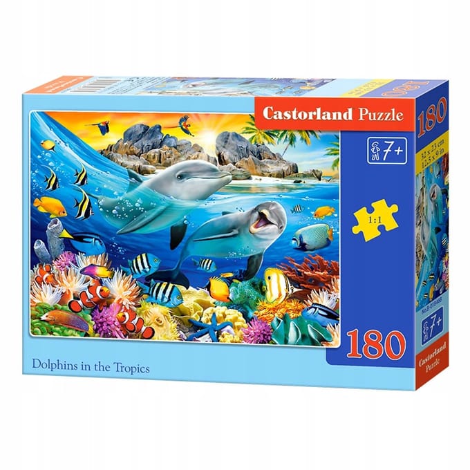 Castorland Puzzel 180 Stukjes - Dolfijnen in de Tropen