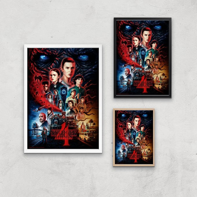 Stranger Things Composition Giclee Art Print - A4 - Print Only