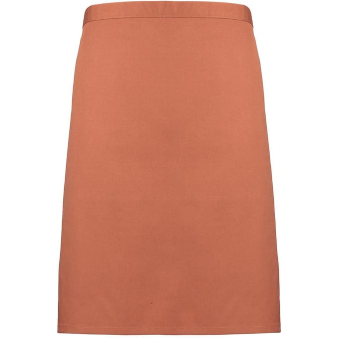 Premier Unisex Volwassenencollectie Halflang Taille Schort (Kastanje)