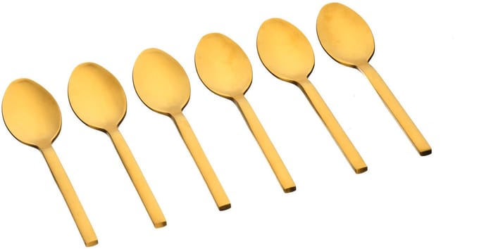 Set van 6 Kleine lepels EMUND - Goud