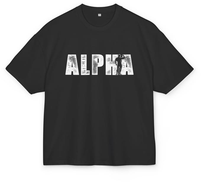 T-shirt met Gym Prints - Oversized - 100% katoen - XS