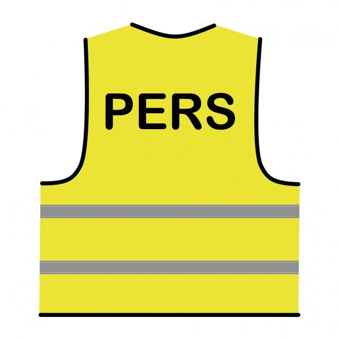 Pers hesje geel