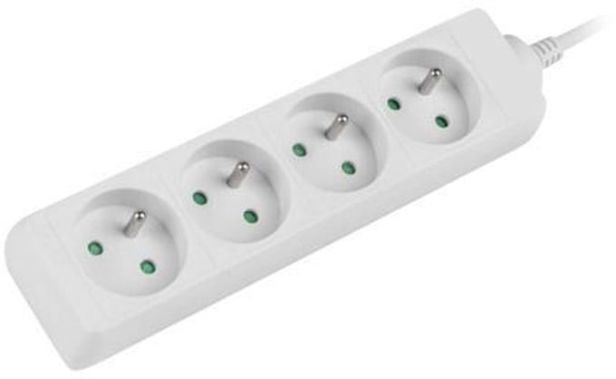 Lanberg Stekkerstrip 1,5M Met Koperkabel 4X 230V Voor Computers