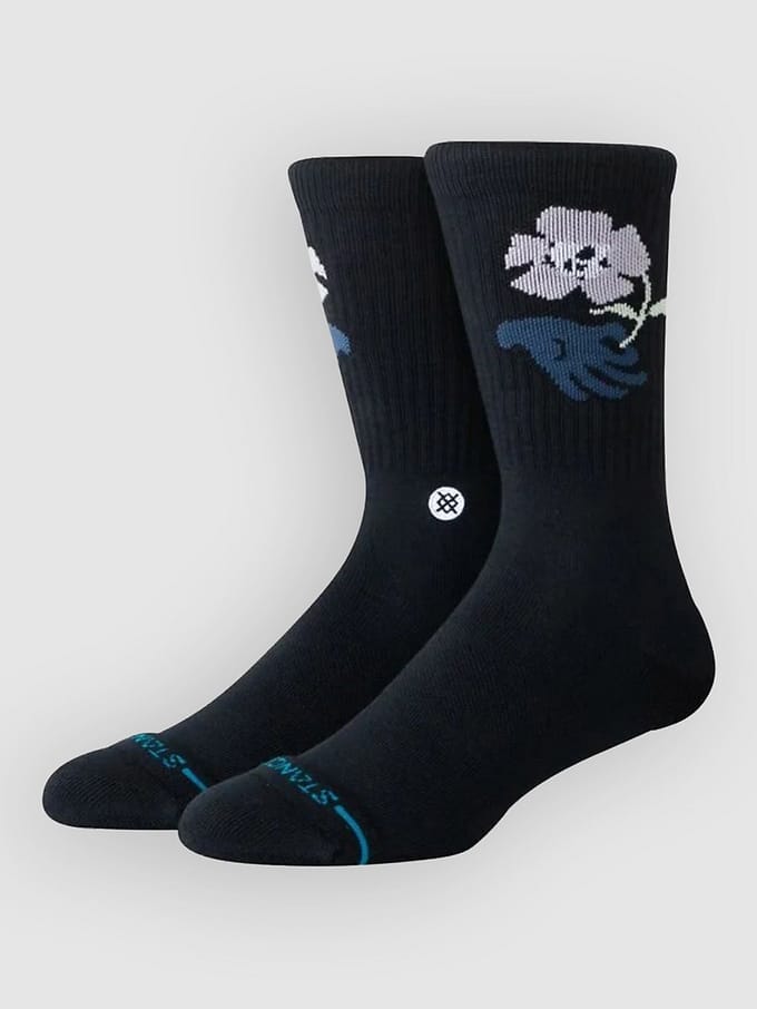 Stance Wilted Crew Socks zwart